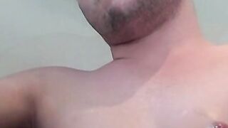 Touching myself while blowing smoke after a long day