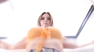 Hot MILF with Huge Natural Tits Fucking and Sucking