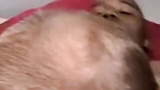 Mature man sucks black amateurs cock and tries his cum