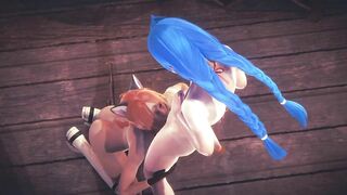 League of leguends LOL Anime 3D - Jinx Jinx has sex inside a tavern - Japanese eastern manga cartoon porn