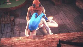 League of leguends LOL Anime 3D - Jinx Jinx has sex inside a tavern - Japanese eastern manga cartoon porn