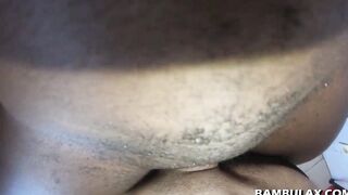 pov white dick fucks ebony barely legal and jizzed