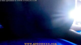 African milking the penis end up with huge creampie