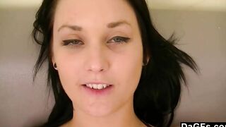 Dagfs -  Elena Sin Gets Woken Up With Her Man's Dick Inside Her Mouth