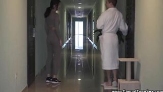Casual 18 Year Old Sex - Hotel banged! with nubile Hot Parish