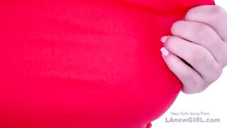 Yummy dark haired gets tight cunt screwed into studio