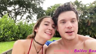 "The next door are outdoors" pawg teenie Bailey Base Lustery