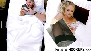 Beauty blonde fucks her freaky step-brother
