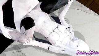 Nier Automata Anime - A2 Rough sex and receives multicum - Japanese eastern manga hentai game porn