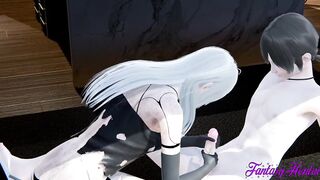 Nier Automata Anime - A2 Rough sex and receives multicum - Japanese eastern manga hentai game porn
