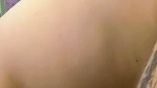 Hunky amateur fills his condom from anal fucking black man