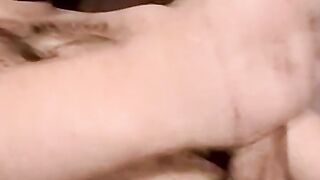 Kinky teen jerks off his throbbing cock while giving hot BJ