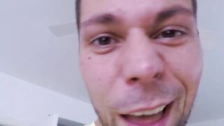 Muscular hunk Angelo Godshack masturbates solo on camera