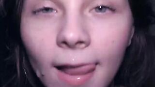 Messy Facials Compilation by Cute Amateu