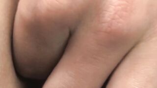Pierced twink Jordan fingering his ass while jerking off