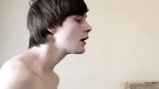 Young gay Taylor Pierce bareback fucked before cumshot