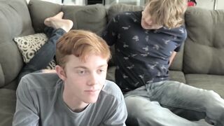 Kinky twink Andrew Lee spreads his sexy legs for hard cock