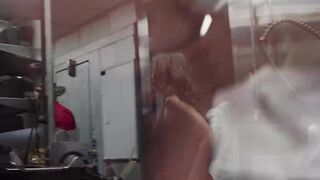 Sexy babe Selina Bentz fucked by the waiter and stranger in the restaurant