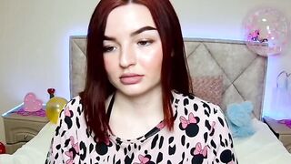 Beautiful amateur ginger babe on webcam