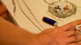 Innocent young Billy Da Kidd loves smoking and exercising his long big cock