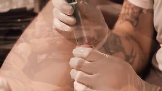 Jock Axels smooth ass got examined in depth in a rough fisting by handsome Master Ron