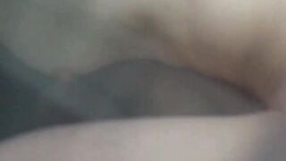 Small tits babe jerks her tight hairy pussy for kinky voyeur