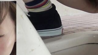 Kinky Japanese brunettes pissing in close up compilation