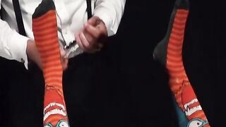 Twink Austin Young gets his tight ass fingered by hunk daddy