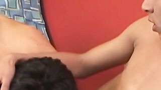 Latin twink filled with bare hard cock after 69 passion
