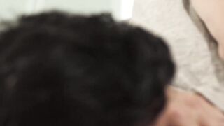 Naive twink throatfucked and drilled bareback in the kitchen
