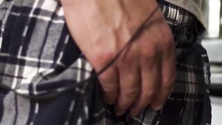 Naive twink throatfucked and drilled bareback in the kitchen