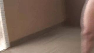 Mysterious stud strips and masturbates before shooting cum