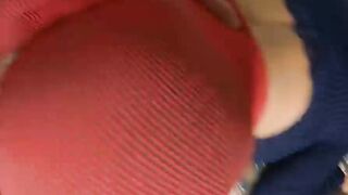 BIG ASS in FITNESS LEGINGS Receive a CREAMPIE