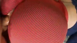 BIG ASS in FITNESS LEGINGS Receive a CREAMPIE