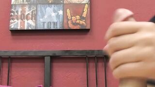 Naughty twinks Felix and Lexx pounding hard after blowjobs