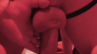 Hot sex slave Cole Blue rides a big cock during the auction with suited Dani Robles