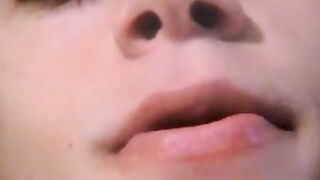 Hairy Bleu fingered his tight butthole while lighting up his cig