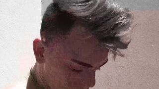 Sexy wavy haired Frederico Del Rey rides my cock after sucking it
