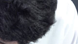 Daddy spanks Latino twink before barebacking and facializing