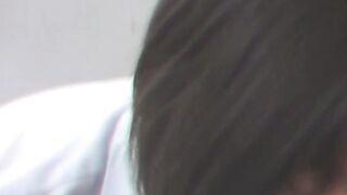 Cute Japanese school girl solo pussy plays outdoor