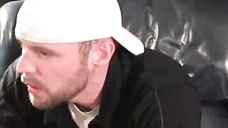 Horny amateur jerks off his big throbbing cock in hot solo