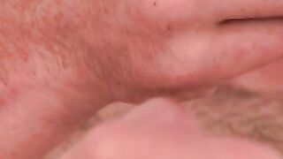 Horny amateur jerks off his big throbbing cock in hot solo