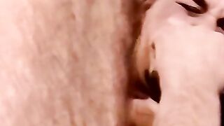 Amateur barebacked by older man before cumming in his mouth