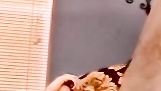 Amateur barebacked by older man before cumming in his mouth