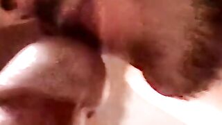 Amateur barebacked by older man before cumming in his mouth