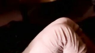 Horny girls pussy drilled in passionate homemade threesome