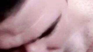 Rock hard hairy cock amateur gets hot passionate blowjob