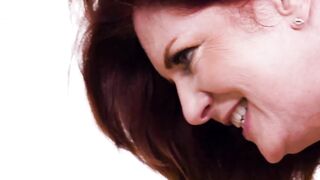 Readhead Andi James has a nasty lesbian fuck at home