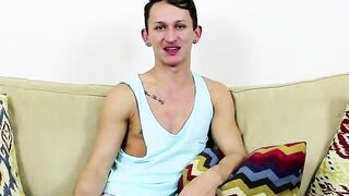 Certain and hot twink Jessie Douglas gets a little assistance