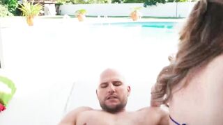 Naughty Renee Rose devours the cock of giant JMac before hard fucking